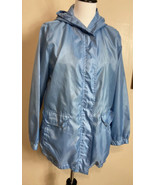 Tudor Court Women&#39;s Size M Rain Jacket Windbreaker Coat Hooded Pockets L... - £13.33 GBP