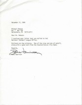 Dave Hamilton Signed 1990 Typed Letter NFL Umpire - £23.79 GBP