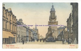 aj0513 - Scotland - Early High Street and Clock Tower, in Forres - Postcard - $4.08 CAD
