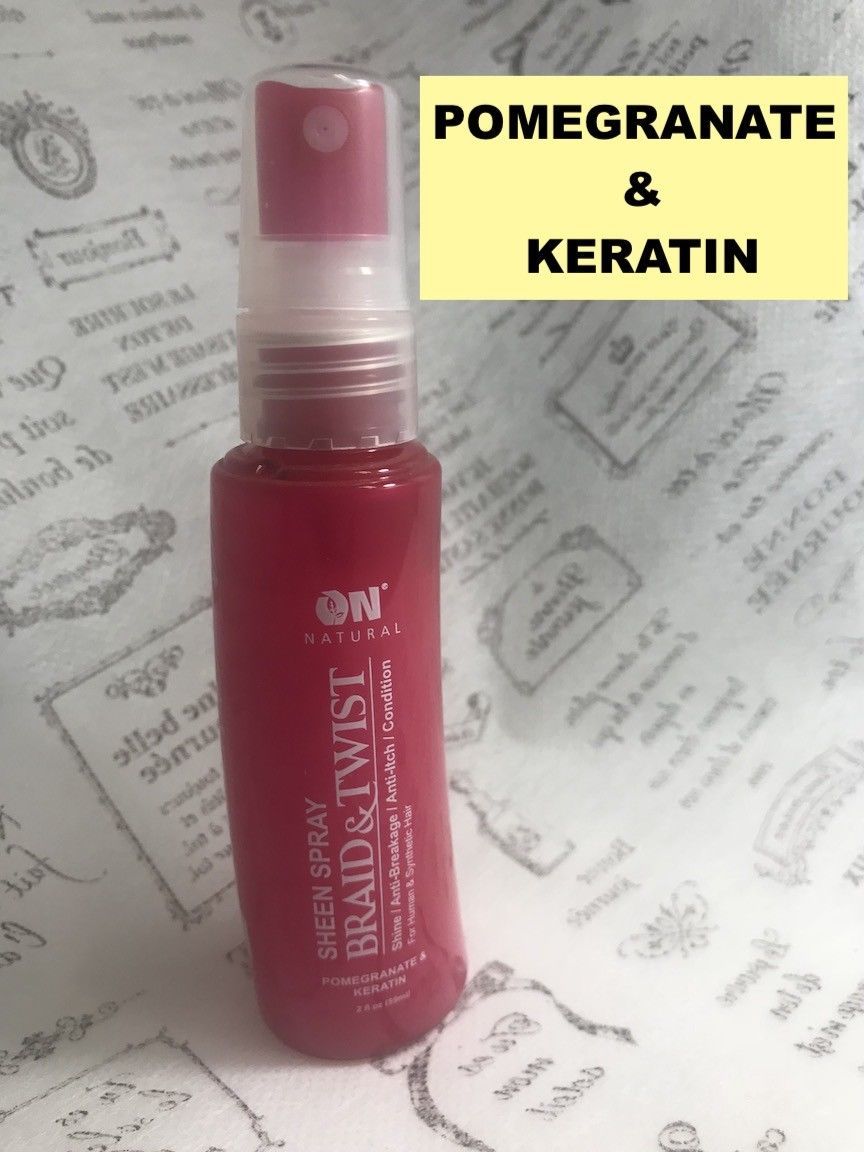 ON NATURAL SHEEN SPRAY BRAID &amp; TWIST POMEGRANATE &amp; KERATIN 2 OZ CONDITIONER - $3.55