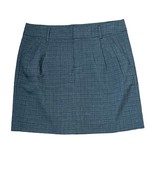 Gap Skirt Size 8 Gray Plaid Stretch Blend Womens Pockets Lined 33X17.5 - £15.50 GBP