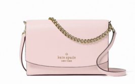 New Kate Spade Carson Saffiano Leather Convertible Crossbody Chalk Pink Dust bag - £89.63 GBP
