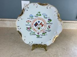 Canada&#39;s  Centennial 1867-1967 Vintage Japan Collectable Decorative Bone... - $148.44 MXN