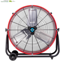 Heavy Duty Tilt Metal Drum Fan Wide Version Red Commercial, Industrial U... - $312.18