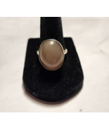 Natural Peach Moonstone Ring,  size 9.50, Sterling Silver (#R315-10) - £50.57 GBP