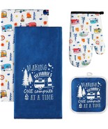 Four-Piece Camping Dish Towels, Pot Holders, And Oven Mitts, And Dish Cl... - $37.99
