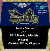 2010 Harley Davidson Touring Models Workshop Service Repair Maintenance ... - $24.95