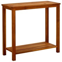 vidaXL Garden Console Table Brown Solid Acacia Wood Medium Durable - €111,55 EUR