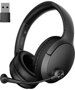 Wireless Headset with Mic for Work up to 40H Talk Time, Over-Ear Foldabl... - $544.63 MXN