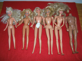 Lot of 6 Vintage Various Mattel Barbie Dolls &amp; Ken Doll - £11.59 GBP