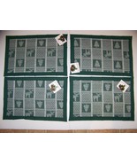 NATURAL IMPRESSIONS PLACEMATS (4) NORTHWOODS MOOSE TREE  - $513.18 MXN