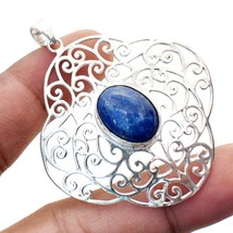 Lapis Lazuli Oval Shape Gemstone Handmade Fashion Pendant Jewelry 2.30&quot; SA 9224 - £4.14 GBP