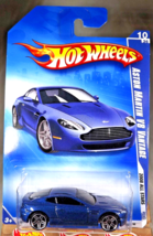 2008 Hot Wheels #50 All Star 10/36 Aston Martin V8 Vantage Blue w/Chrome Pr5 Sp - £7.79 GBP