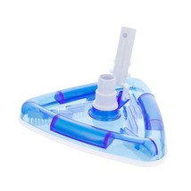 Weighted Transparent Triangular Pool Vacuum Head With Swivel Hose Connec... - £26.88 GBP