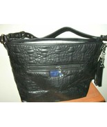 Belle Russo Crossbody Purse Handbag Adjustable Strap Black Quilted.  New... - $252.51 MXN