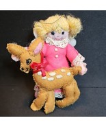VTG Bucilla Angels &amp; Animals Felt Jeweled Beaded Sequin Christmas Orname... - $30.42 CAD