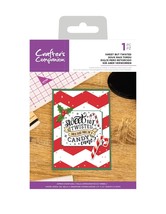 Crafter&#39;s Companion Acrylic Stamp Sweet But Twisted Does That Make Me Candy Cane - £9.58 GBP