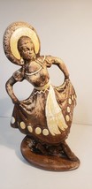 Vintage 1950&#39;s Treasure Craft Dancing Senorita Woman Figurine 11 1/2&quot; H - $17.41