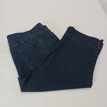 Style & Co. Women's Blue Cotton Blend Denim High Capri Jeans Size 24W (44×19) image 2