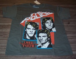 VINTAGE STYLE WOMEN&#39;S TEEN THE POLICE Band 1982 TOUR T-shirt XS Band NEW... - $19.80