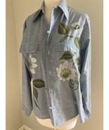 Vtg 70s BIG MAC Chambray Selvedge Daisy silk screened Work Shirt women 40 - $1,787.59 MXN