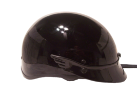 Vintage Simpson Shorty Helmet Black Size Small Motorcycle Helmet Dot Approved - £31.24 GBP