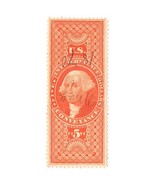 $5 U.S. Internal Revenue, R89d, First Issue, Conveyance, Silk Paper, 186... - $2,553.42 MXN