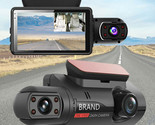 1080P Dual Lens Car Dvr Dash Cam Video Recorder G-Sensor Front And Insid... - £34.86 GBP
