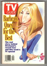 ORIGINAL Vintage Aug 20 1994 TV Guide No Label Barbra Streisand 1st Cover - £31.64 GBP