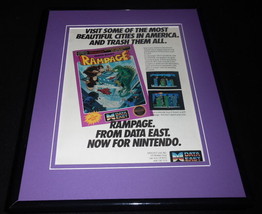 Rampage 1988 NES Nintendo 11x14 Framed ORIGINAL Vintage Advertisement - £38.83 GBP