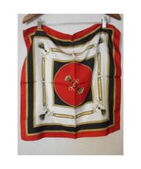 Black Burgundy Tassle Square Scarf Made in Italy Liz Claiborne - Estate ... - $736.77 MXN