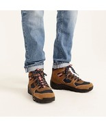 J. Crew Nordic Waterproof Hiker Boots Blue Brown Orange Men&#39;s 11 Vibram ... - $74.79