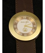 Wrist Watch Bord a&#39; Bord French Uni-Sex Solid Bronze, Genuine Leather B4 - £102.68 GBP