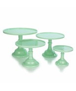 Glass 4-Tier Cake Plates Set | Jade - £214.97 GBP