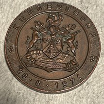 1971 South Africa J.J. Fouche, Medal Rare - $9.89