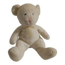 Russ Berrie Moonbeam Teddy Bear Plush White  With Rattle - £15.45 GBP