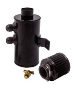 10AN 0.75L Oil Catch Can Tank Reservoir With Breather Filter Baffled Alu... - £114.80 GBP