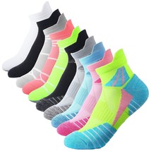 10 Pairs Women Compression Ankle Socks Breathable Low Cut Ankle Socks Cu... - £33.46 GBP