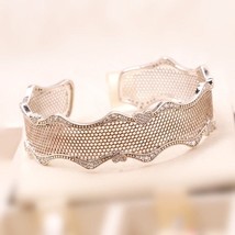 925 Sterling Silver Lace of Love Bangle Bracelet Cuff Bracelet Bangle - $36.80+