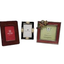 Lot 3 Picture Frames Decorative Photo Frames Small Embellished - $12.86