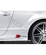 Audi S-line Logo Premium Cast Skirt Decals Kit Stickers A4 A5 A6 Q3 TT Q... - £11.15 GBP