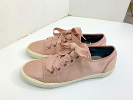 Jigsaw Womens Sz 6 39 Satin Pink Fashion Sneakers Shoes Lace Tie Up Sri ... - $34.65