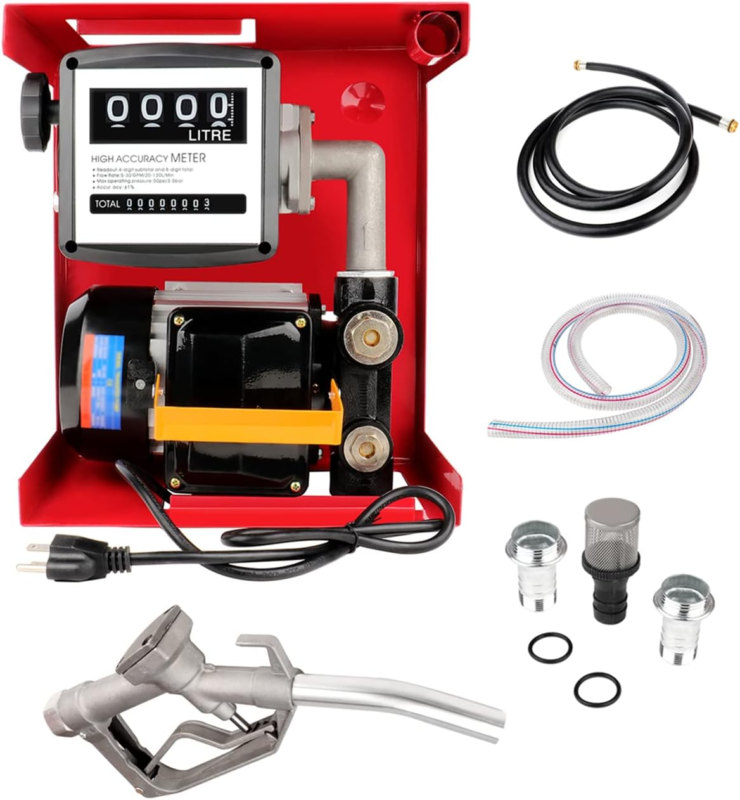 550W Self Priming Electric Transfer Pump for Kerosene Diesel Pump FAHKNS, W/Met