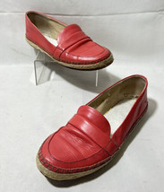 Rag and Bone 36 Size US 6 Espadrille Flats Red Leather - £23.59 GBP