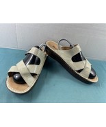 White Mountain Women Shoes Beige 10M Slip On Double Strap Platform Slide... - $19.62
