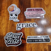Jesus Stickers Lot of 5 - Love Religion Christ Faith Christian Lot R - £6.95 GBP