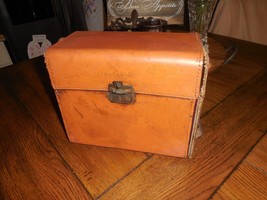  Rough Condition Antique Polaroid Leather Case W/ Parts Orange Lens - £16.07 GBP