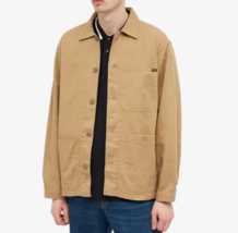 NWT men&#39;s medium POLO Ralph Lauren Twill Utility Overshirt Chore Jacket Tan - $113.99