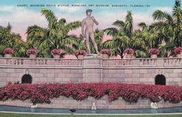 David Statue Ringling Art Museum Sarasota Florida FL Postcard B08 - £2.45 GBP