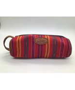 HANDCRAFTED Guatemala Woven Clutch Wristlet Multicolor Stripes Suede End... - $221.44 MXN
